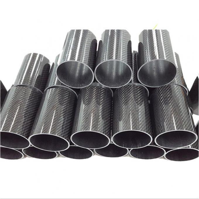 Round Carbon Fiber Rods And Tubes , Pultruded Carbon Fibre Tube
