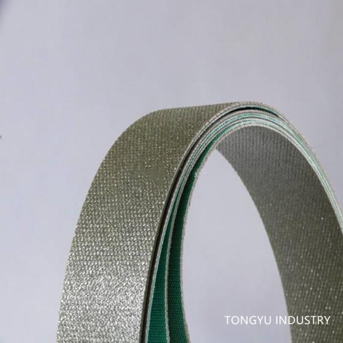 Hot Sandblasted Diamond Abrasive Belts , 30mm Diamond Grinding Belt