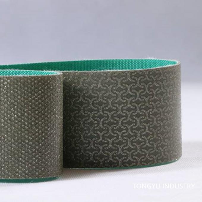 Hot Sandblasted Diamond Abrasive Belts , 30mm Diamond Grinding Belt