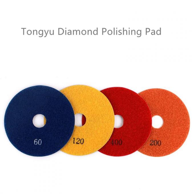 Round Electroplated Diamond Tools , 100mm Diamond Sanding Pads For Glass