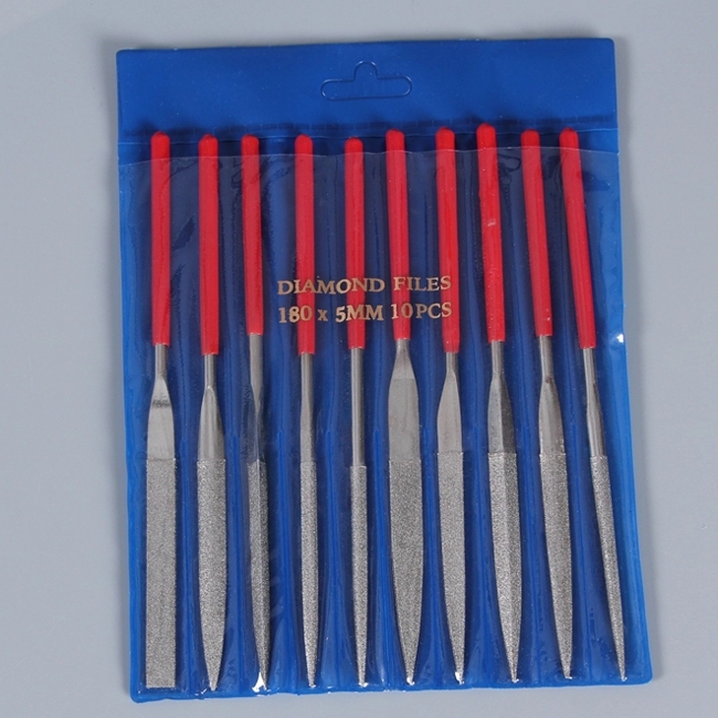 140mm Diamond Sharpening File Set , ISO9001 Flat Diamond File Set