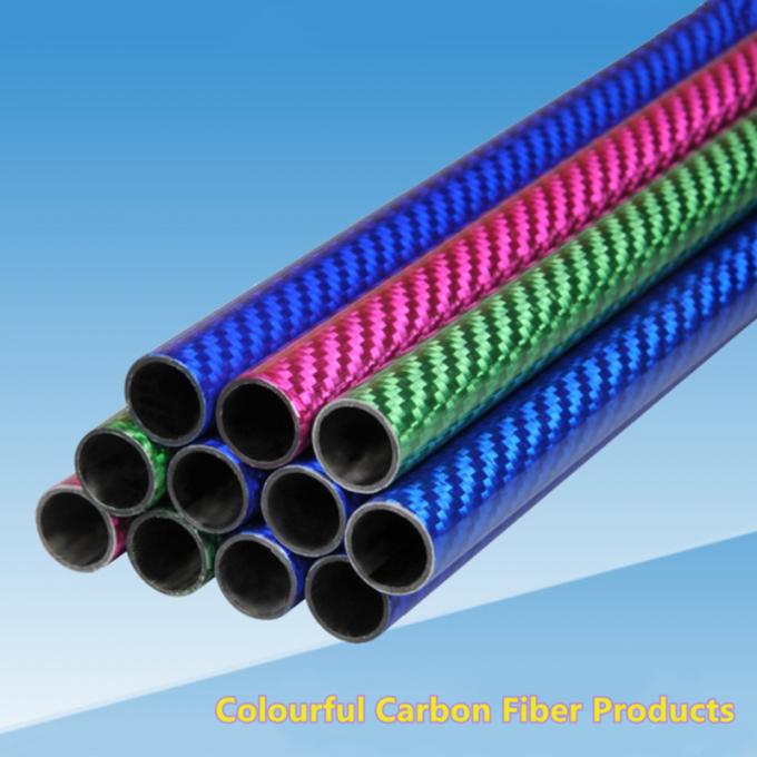 10mm Carbon Fiber Rods And Tubes Plain Twill Weave Dull Surface